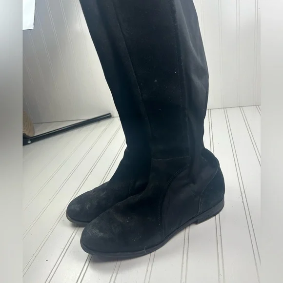 UGG Danae Suede Black Knee-High Tall Riding Women's Boots Size 8 - Picture 5 of 12
